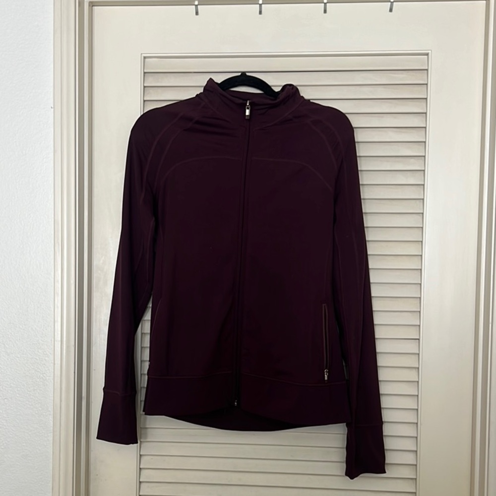 Dark Purple Zip-Up Jacket